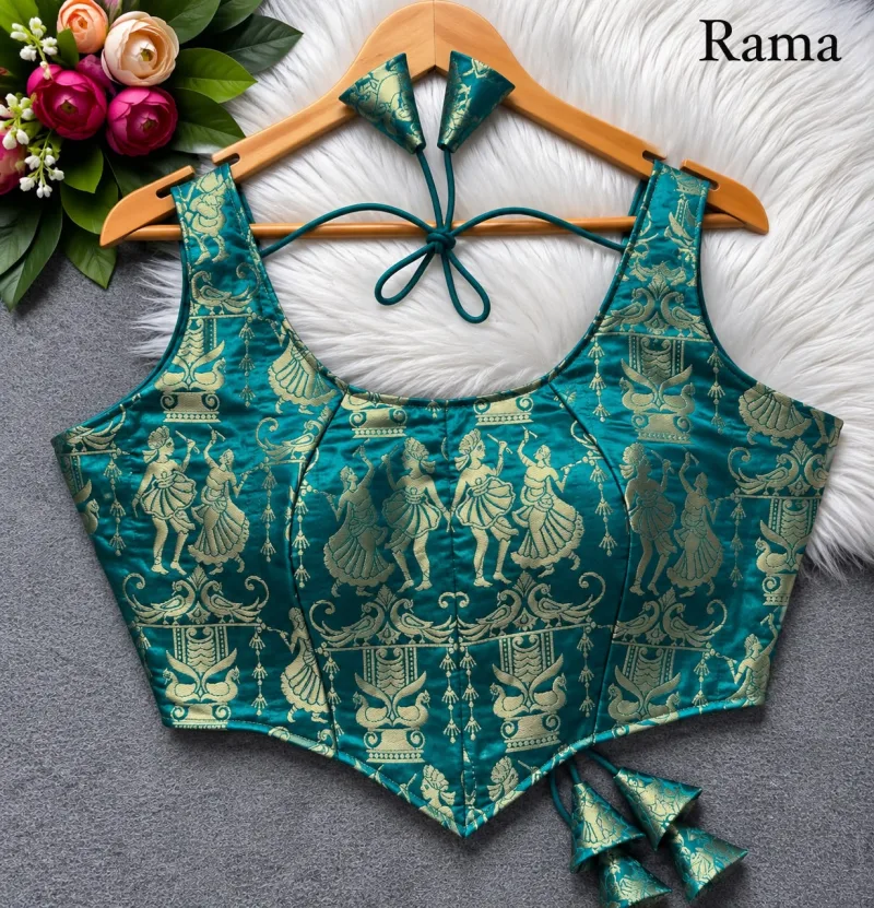 Tew Heavy Jari Banarasi Fabric Fancy Blouses